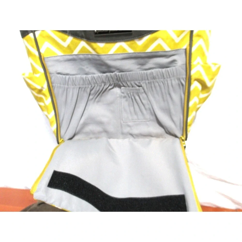 Petunia Pickle Bottom Yellow Canvas Baby Diaper Bag Unisex